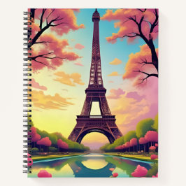 Eiffel Tower in Spring Notizbuch