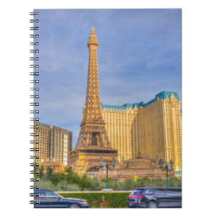 Eiffel Tower Las Vegas Paris Limousine Nevada Notizblock