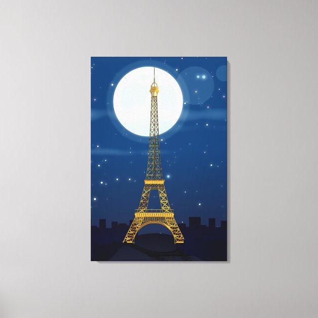 Eiffel Tower Leinwanddruck (Vorderseite)