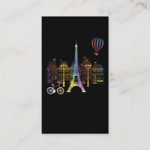 Eiffel Tower Liebe France Women Paris Visitenkarte