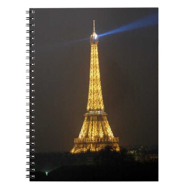 Eiffel Tower Nacht Notizblock (Vorderseite)