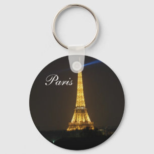 Eiffel Tower Nacht Schlüsselanhänger