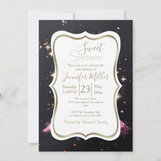 Eiffel Tower Night Moon           Einladung