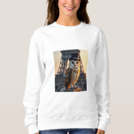 Eiffel Tower Owl Sweatshirt