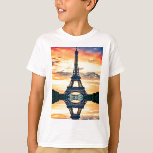 Eiffel Tower Paris Abend European Travel T-Shirt