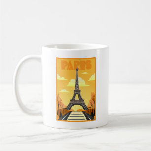 Eiffel Tower Paris Art Deco Kaffeetasse