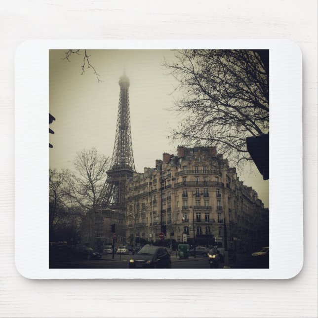 Eiffel Tower Paris City Gebäude Architecture Mousepad (Vorne)