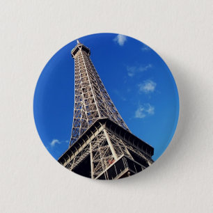 Eiffel Tower Paris Europe Travel Button