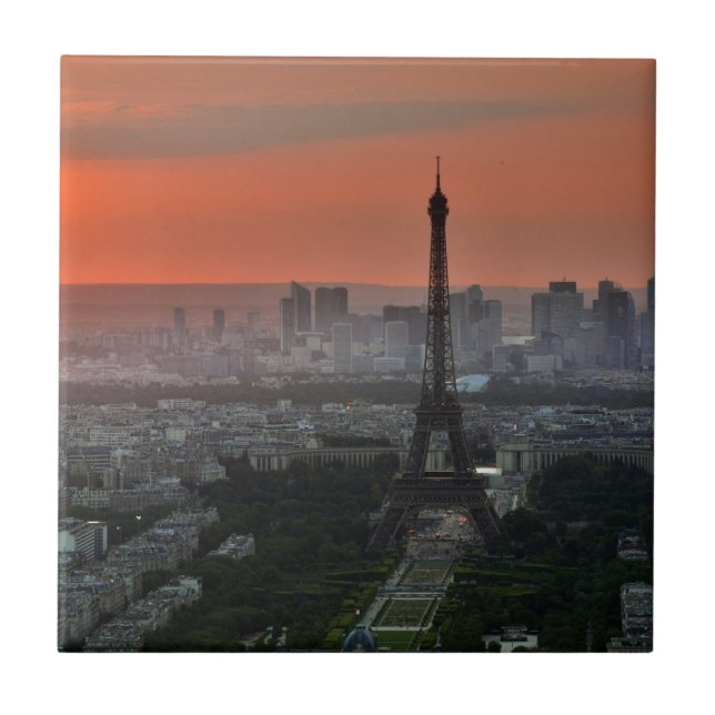 Eiffel Tower Paris Europe Travel Fliese (Vorderseite)