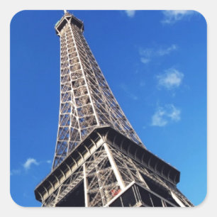 Eiffel Tower Paris Europe Travel Quadratischer Aufkleber