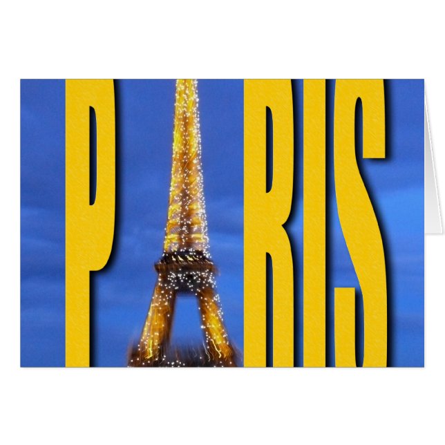 Eiffel Tower Paris Frankreich (Vorderseite (Horizontal))