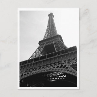 Eiffel Tower Paris Frankreich b.w Postcard Postkarte