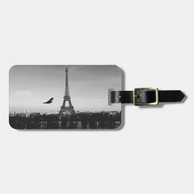 Eiffel Tower Paris, Frankreich Gepäckanhänger (Vorderseite horizontal)