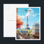 Eiffel Tower Paris Frankreich Kunst, Dichtung und  Postkarte<br><div class="desc">Eiffelturm Paris Frankreich Kunst,  Dichtung und Musik</div>
