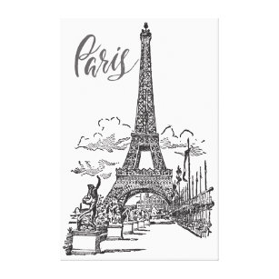 Eiffel Tower Paris Frankreich Leinwanddruck