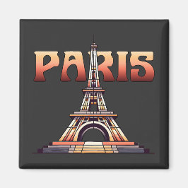 Eiffel Tower Paris Frankreich Magnet