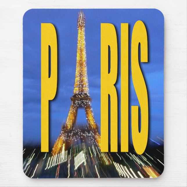 Eiffel Tower Paris Frankreich Mousepad (Vorne)