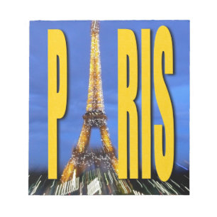 Eiffel Tower Paris Frankreich Notizblock