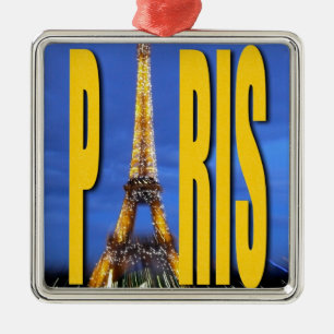 Eiffel Tower Paris Frankreich Ornament Aus Metall