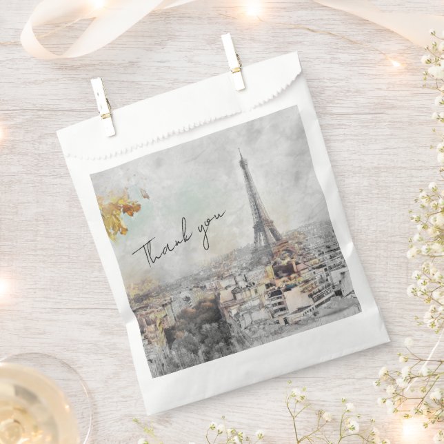 Eiffel Tower Paris Frankreich Party Geschenk Viele Geschenktütchen (Ausgeschnitten)