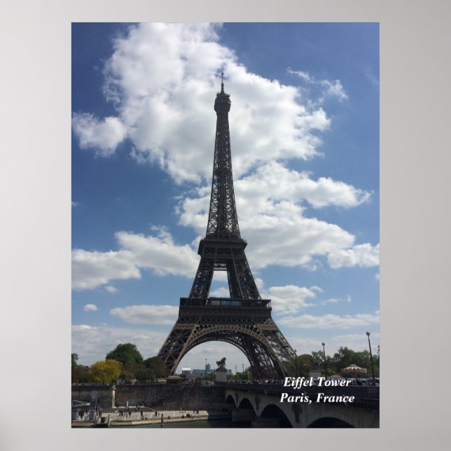 Eiffel Tower Paris Frankreich Poster (Vorne)