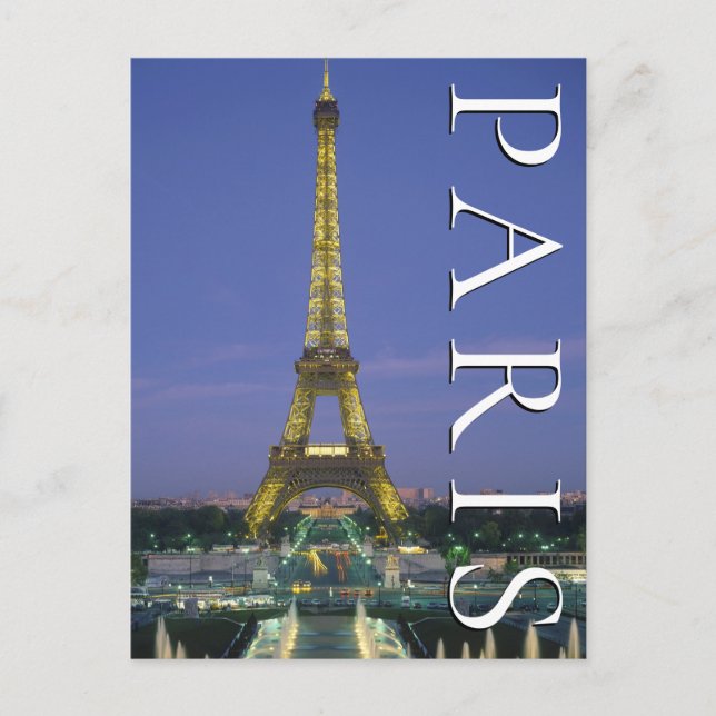 Eiffel Tower | Paris, Frankreich Postkarte (Vorderseite)