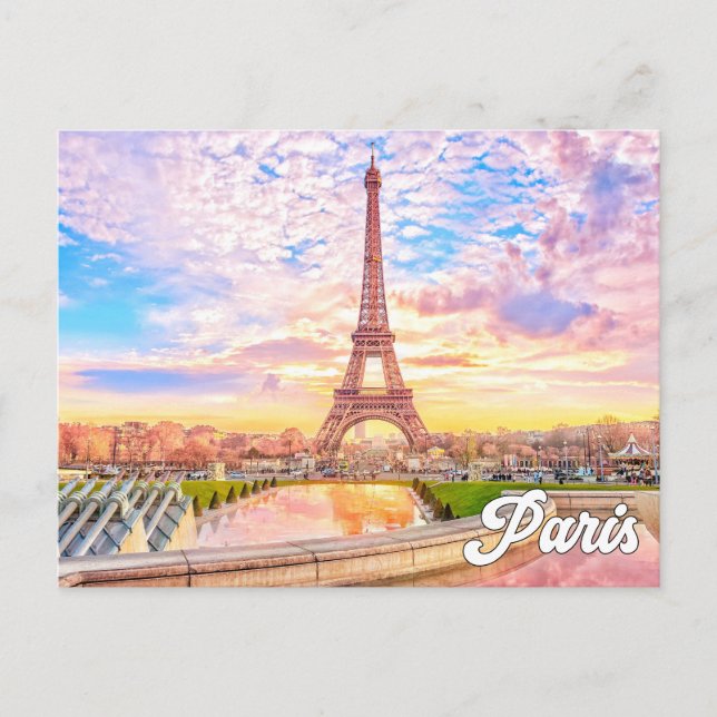 Eiffel Tower | Paris Frankreich Postkarte (Vorderseite)