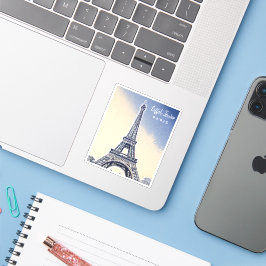 Eiffel Tower Paris Frankreich Sehenswürdigkeit Aufkleber