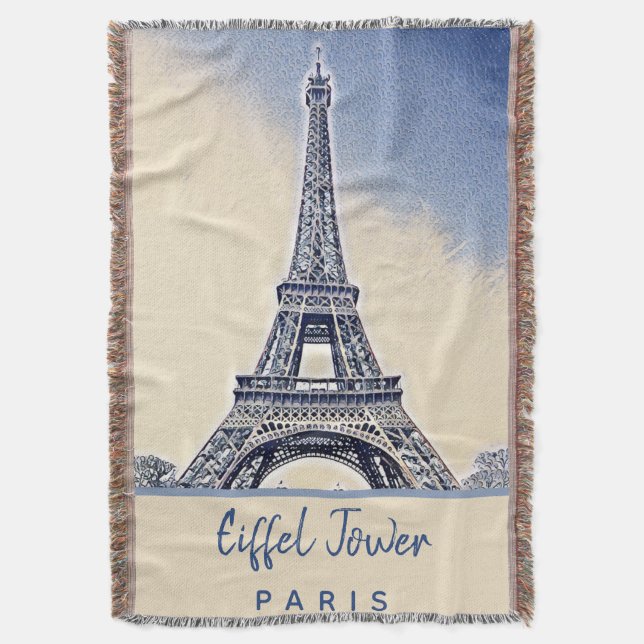 Eiffel Tower Paris Frankreich Sehenswürdigkeit Decke (Vorderseite Vertikal)