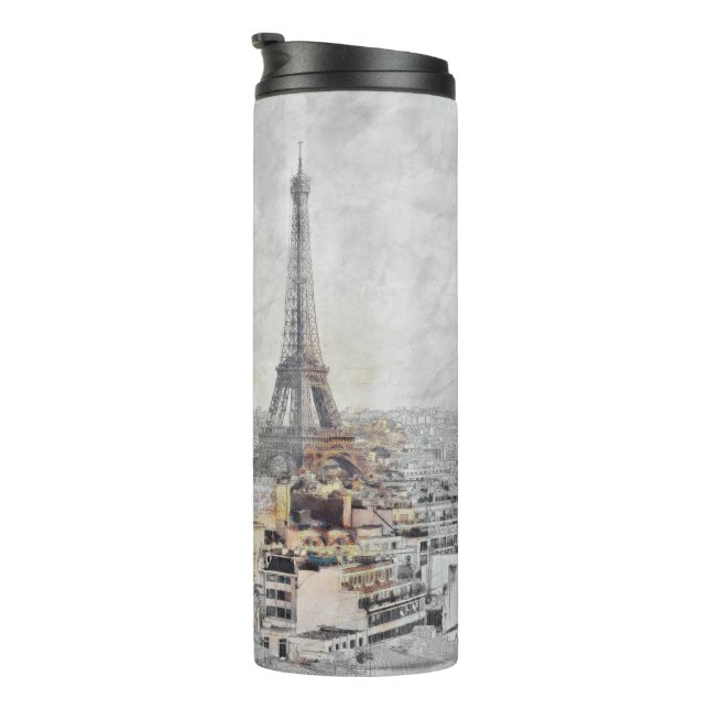 Eiffel Tower Paris Frankreich Thermal Tumbler - Re Thermosbecher (Nach rechts gedreht)