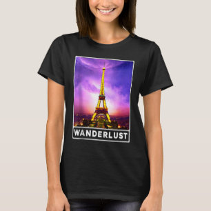 Eiffel Tower Paris Frankreich Wanderlust T-Shirt