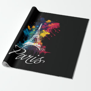Eiffel Tower Paris Girls Reisen Geschenkpapier