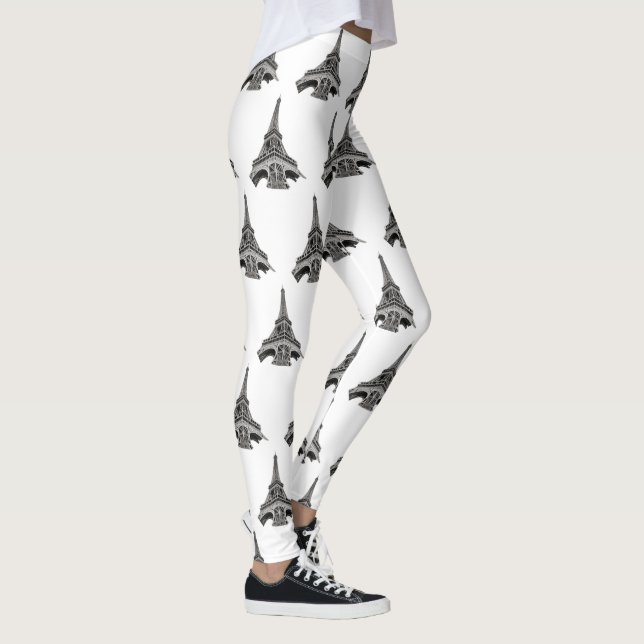 Eiffel Tower Paris Leggings (Rechts)