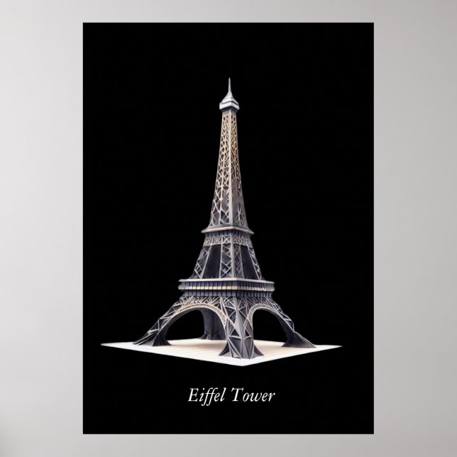 Eiffel Tower Paris Poster (Vorne)
