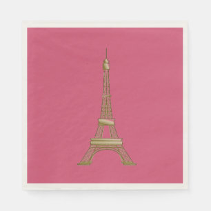 Eiffel Tower Paris Themed Partys Paper Napkins Serviette