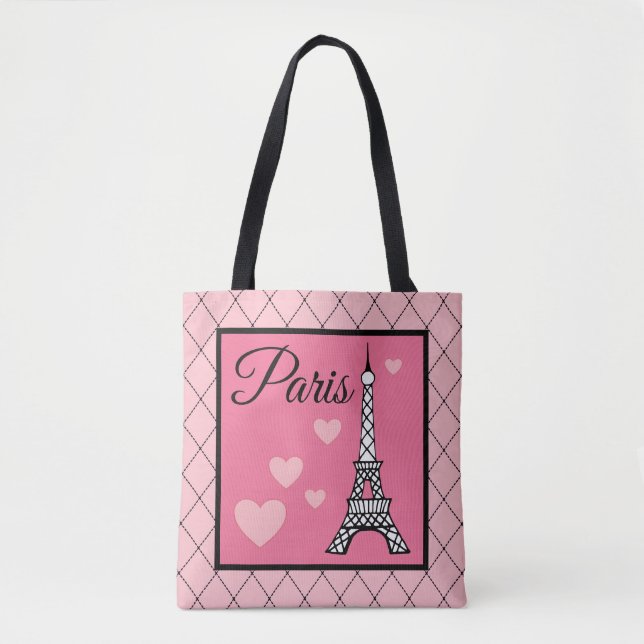 Eiffel Tower Paris Tote Bag Geschenk Tasche (Vorderseite)