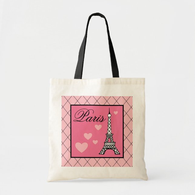 Eiffel Tower Paris Tote Bag Tragetasche (Vorne)