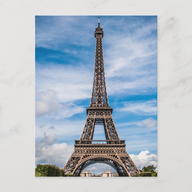 Eiffel Tower Paris Travel Postkarte (Vorderseite)