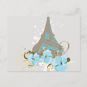 Eiffel Tower Postcard Postkarte