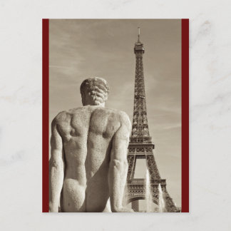 Eiffel Tower Postcard Postkarte