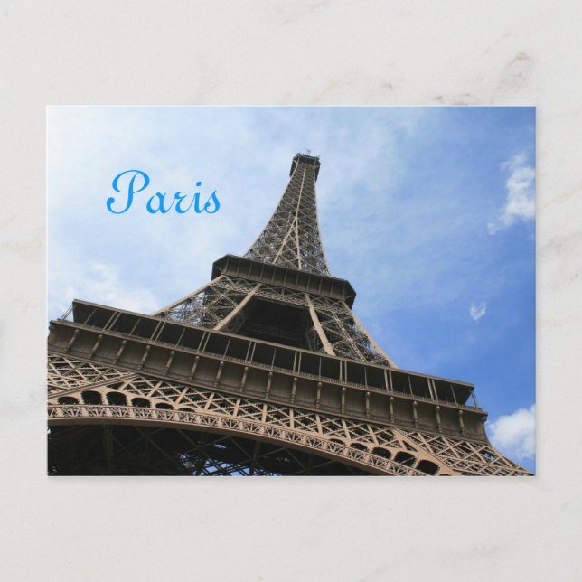 Eiffel Tower Postcard Postkarte (Vorderseite)