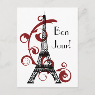 Eiffel Tower Postcard Postkarte