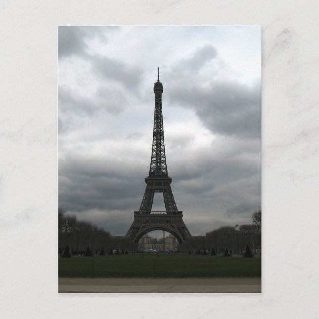 Eiffel Tower Postcard Postkarte (Vorderseite)