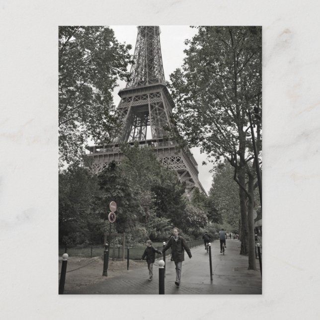 Eiffel Tower Postcard Postkarte (Vorderseite)