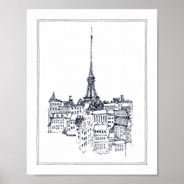 Eiffel Tower Poster (Vorne)