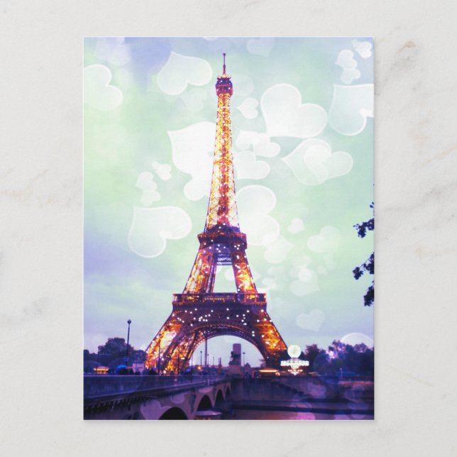 Eiffel Tower Postkarte (Vorderseite)