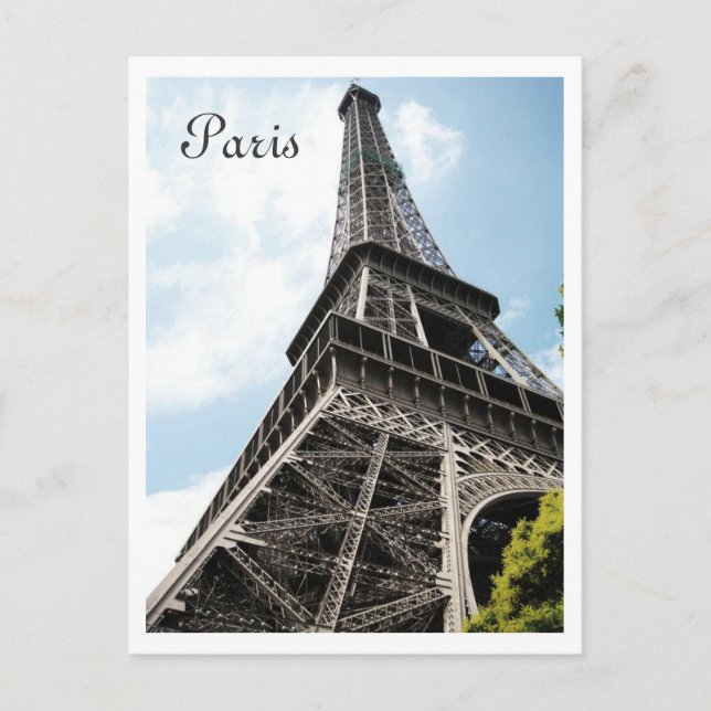 Eiffel Tower Postkarte (Vorderseite)