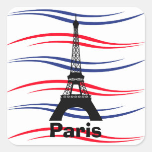 Eiffel Tower Quadratischer Aufkleber