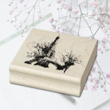 Eiffel Tower Rubber Briefmarke