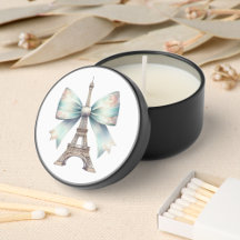 Eiffel Tower Soy Wax Candle Favor